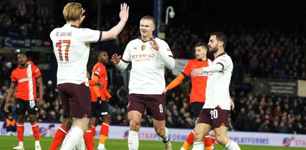 Tremendo: cinco goles de Erling Haaland en el triunfo del Manchester City