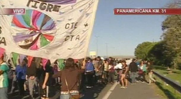 Otra vez demoras en Panamericana por un nuevo piquete