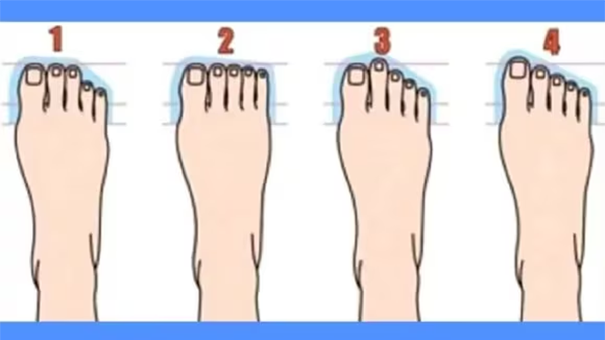 Test viral: la forma de los dedos de tu pie revelará rasgos de tu identidad