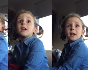 VIDEO: Una nena retó a su papá y le dio una lección por insultar a los jugadores de la Selección