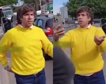 La furia de Robertito en plena vía pública porque le gritaron rosca floja