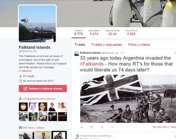 Los provocadores tuits kelpers en un nuevo aniversario del conflicto