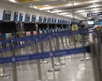 Las mejores fotos de Aeroparque desolado por el paro de la CGT
