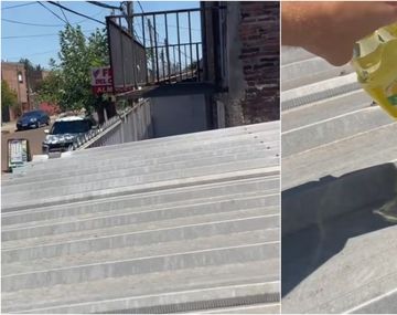 Insólito: un joven fritó una milanesa en el techo de su casa