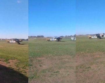 Dos avionetas chocaron en la pista del Aero Club de Bragado