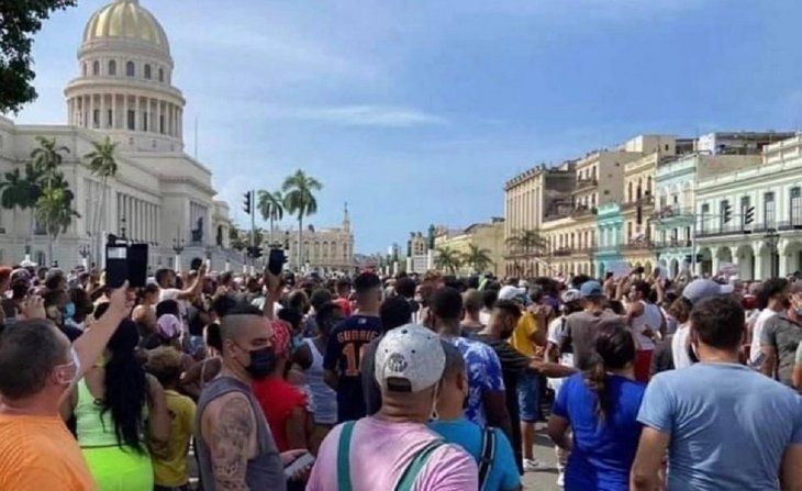 Cuba: inédita protesta contra el gobierno de Díaz-Canel