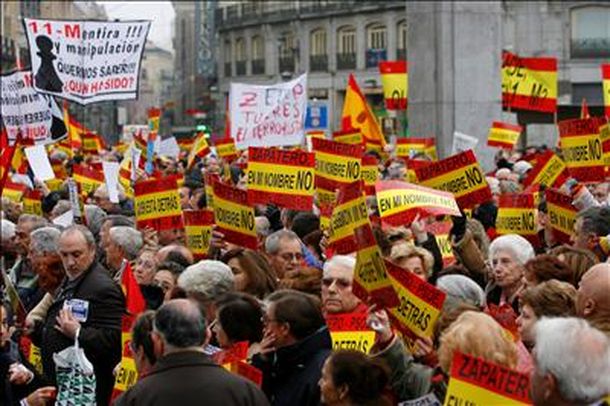 Protesta contra ETA en Madrid