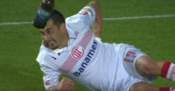 El ex River se salvó por pocos centímetros