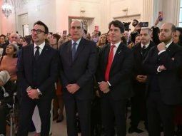  Nicolás Posse y Guillermo Francos en un evento en la embajada de Italia 
