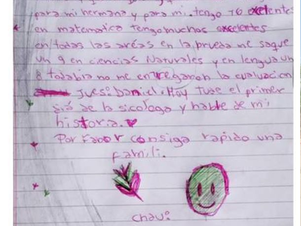 Las conmovedoras cartas de dos hermanas que quieren ser adoptadas juntas