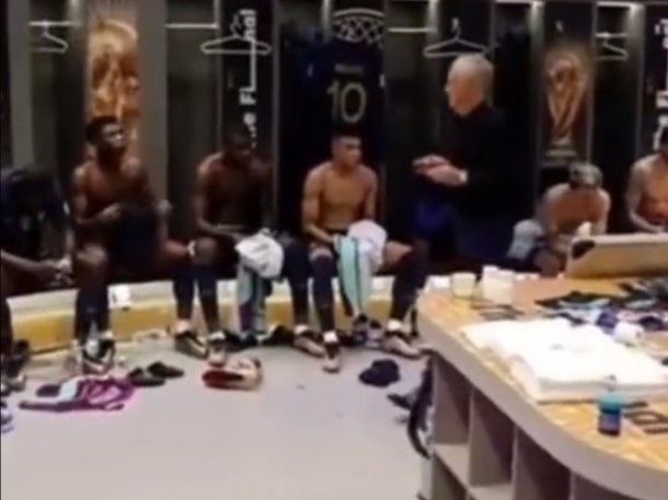 La furiosa arenga de Deschamps en el entretiempo de la final entre Argentina y Francia