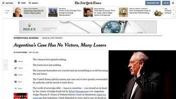 buitres: para el ny times, la justicia de ee.uu. se excedio en sus facultades buitres: para el ny times, la justicia de ee.uu. se excedio en sus facultades