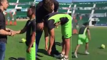 Un jugador fue hipnotizado en pleno entrenamiento Un jugador fue hipnotizado en pleno entrenamiento