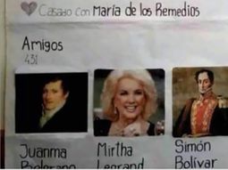 Mirtha amiga de Facebook de San Martín, el viral de las redes