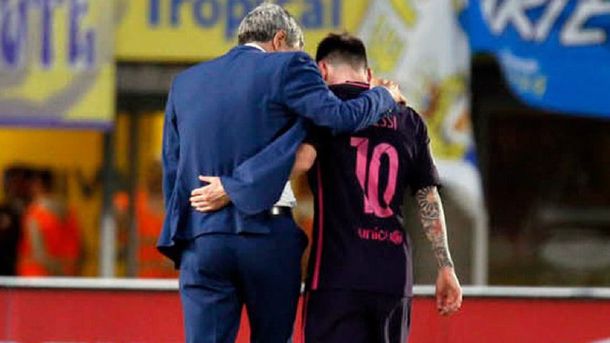Quique Setién habló sobre el estado físico de Lionel Messi
