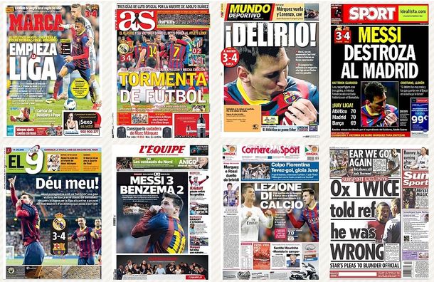 Los medios europeos se deshacen, una vez más, en elogios para Messi