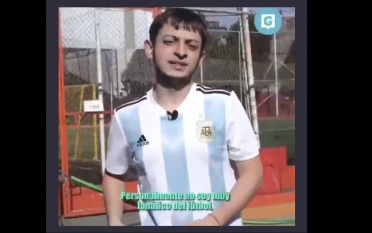 Lucas Grimson, el de les pibis canceló a la Selección Argentina por sus cantitos