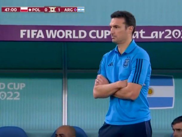 VIDEO: Así vivió Lionel Scaloni el gol de la tranquilidad de Alexis Mac Allister