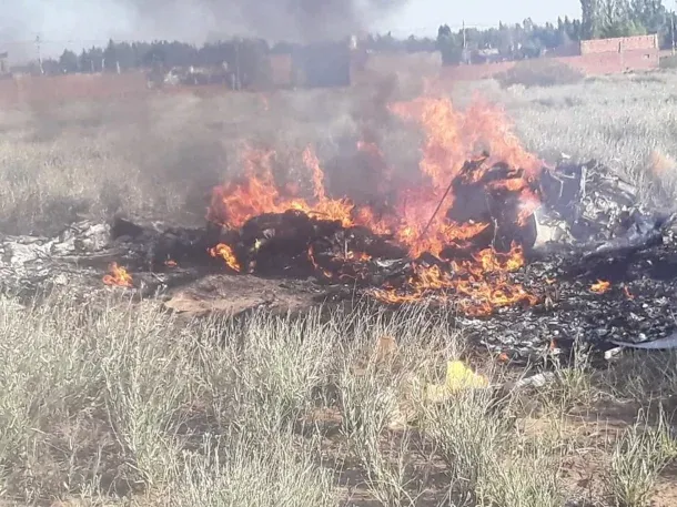 Neuquén: cayó una avioneta y murieron dos personas en Cutral Co