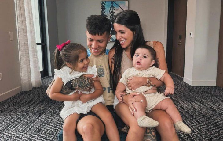 Romántico recibimiento de Enzo Fernández a Valentina Cervantes en su vuelta