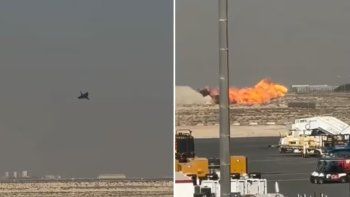 video: un avion se estrello durante una exhibicion en dubai video: un avion se estrello durante una exhibicion en dubai