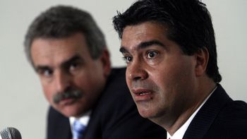 Jorge Capitanich, agraviado por Moyano junto a Agustín Rossi