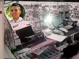 Tremendo video: balean por la espalda a un policía en una farmacia