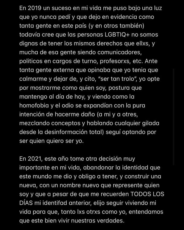 Tani Fernández se suma a la Marcha del Orgullo LGBTIQ+y afirma que sigue luchando por su comunidad