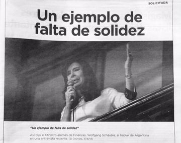 Dura solicitada buitre contra el Gobierno