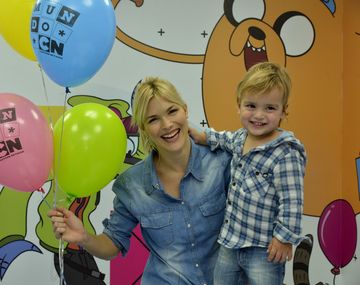 Pía Slapka y su hijo descubrieron el Mundo Cartoon