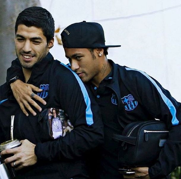 Neymar y su cariñoso saludo por el cumpleaños de Luis Suárez