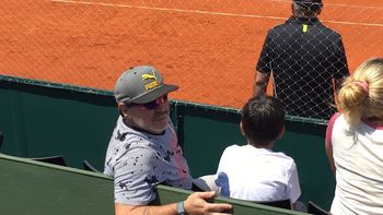 Maradona en la Copa Davis 2017 Maradona en la Copa Davis 2017