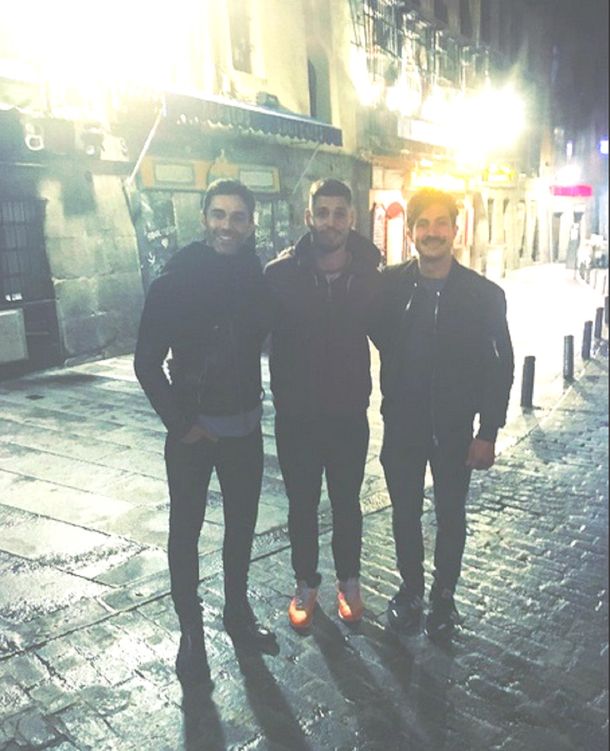 Encuentro de galanes: Mariano Martínez y el Chino Darín, juntos en Madrid