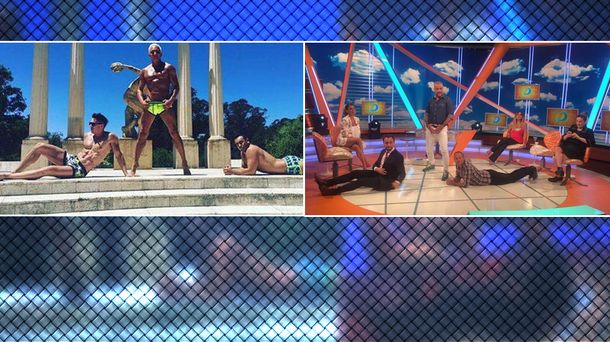 Los Intrusos imitaron una foto hot de Flavio Mendoza