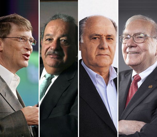 Estos son los hombres más ricos del mundo