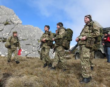 Ejercicios militares británicos en Malvinas