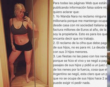 Wanda Nara cargó contra los medios que la acusan de no trabajar
