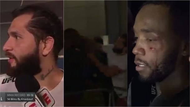 VIDEO: Un peleador de UFC cortó una entrevista para pegarle en vivo a un contrincante