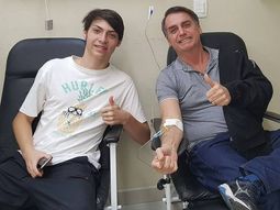 Renan Bolsonaro y Jair Bolsonaro