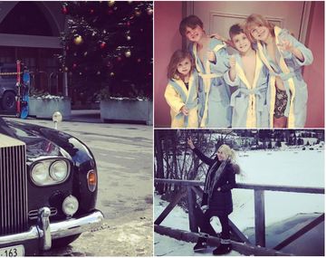 Wanda y sus hijos en Suiza