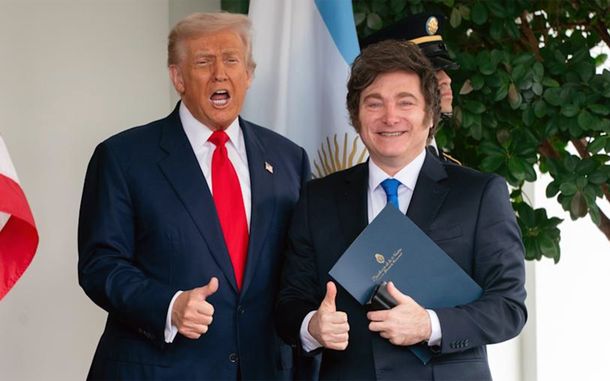 Donald Trump y Javier Milei. Donald Trump y Javier Milei.