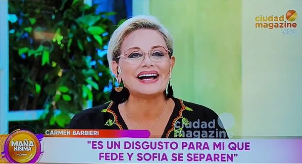 Carmen Barbieri defendió a Fede Bal y disparó contra Yanina Latorre: Hasta la madre dice que es mala