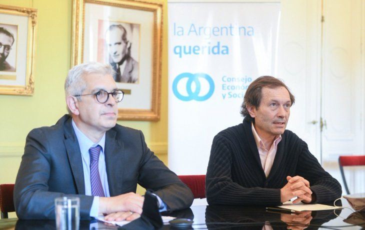 Gustavo Béliz y Julián Domínguez en el Consejo Económico y Social - @consejo_ar