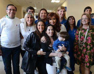 La Presidenta presentó a su nieto Néstor Iván