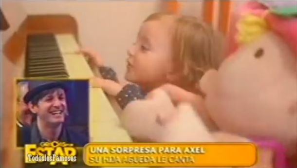 Internaron a la hija del cantante Axel