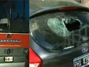 El loco de las piedras: destruyó 10 autos en una cuadra de Belgrano