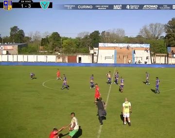 En un partido de la D