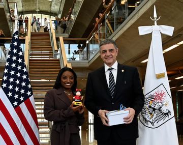 Simone Biles en Argentina: huésped de honor