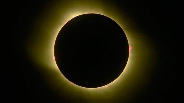 Eclipse solar visto desde R&iacute;o Negro