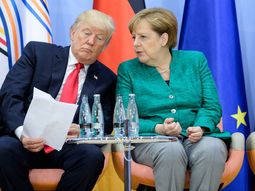 Donald Trump y Angela Merkel